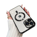 Capa Indução Luxo Magsafe Iphone 12 13 14 15 Pro e Pro Max Com Proteção de Camera